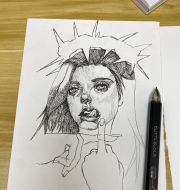 尝试人物插画