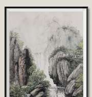 画一个山水风景～